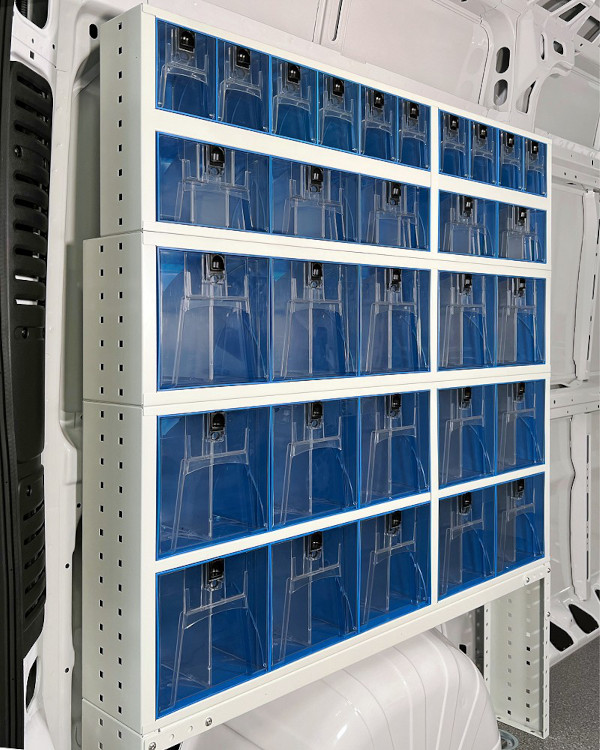 01 Madie trasparenti Syncro System per furgoni