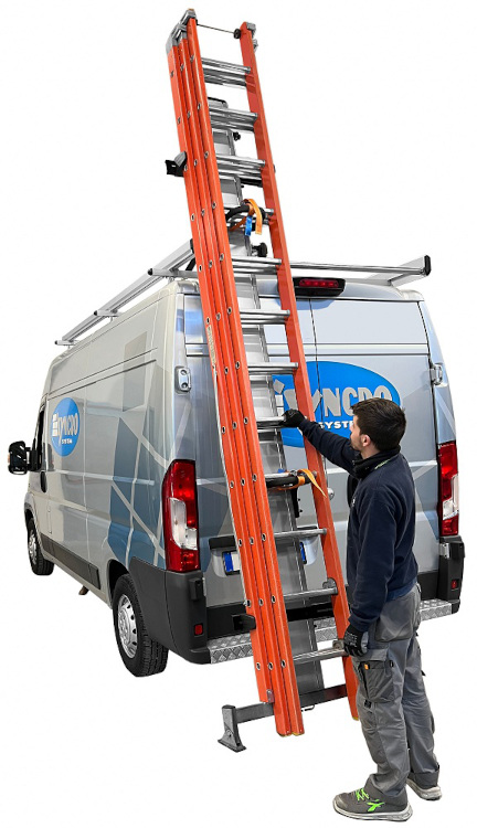 02 portascala basculante per officine mobili